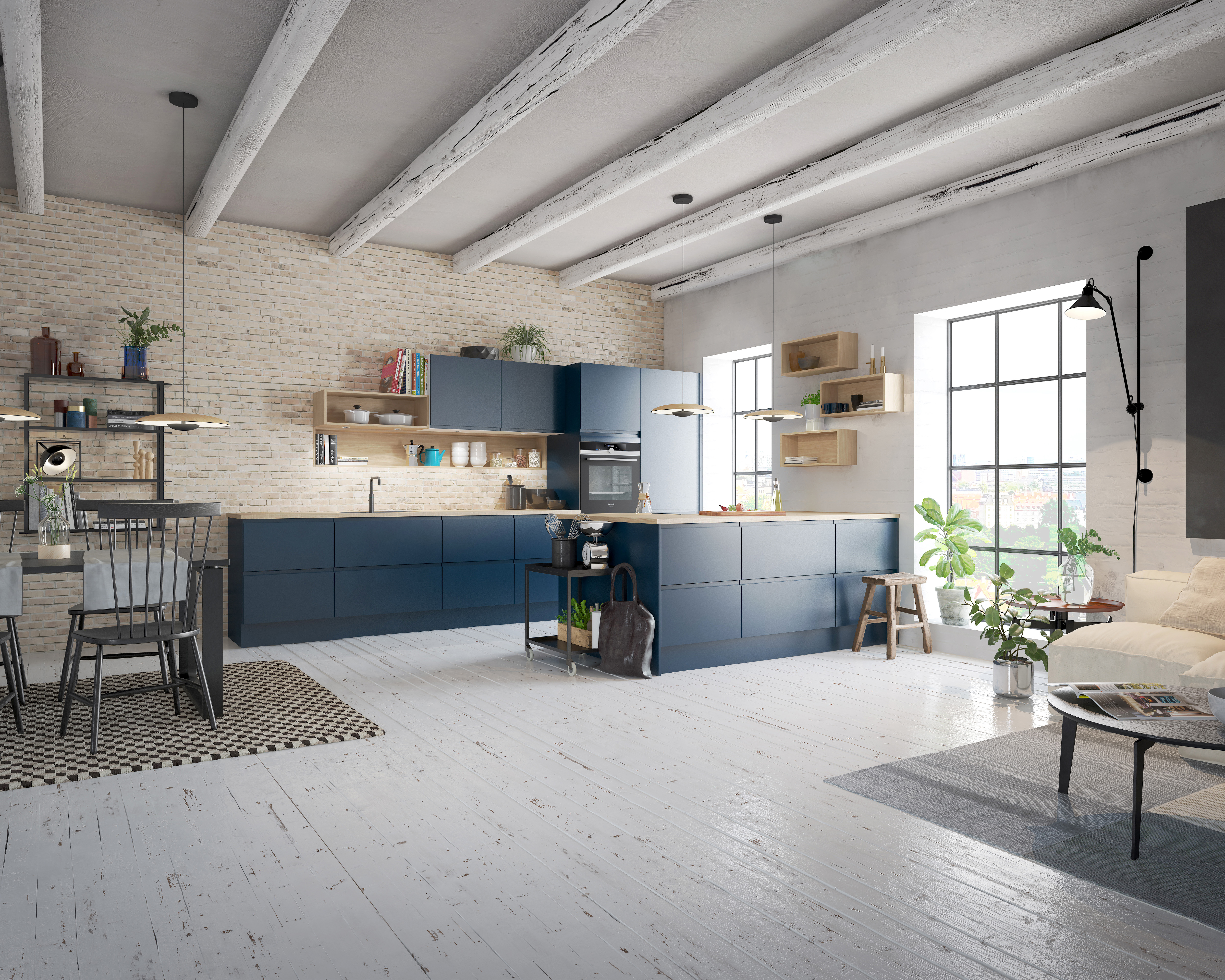 Color by DESIGNA - Dyp blå med integrert grep
